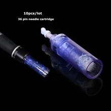 10 шт./лот 36pin иглы картриджа замена микро иглы для микроблейдинга из нержавеющей стали иглы татуировки для dr derma ручка татуировки Советы