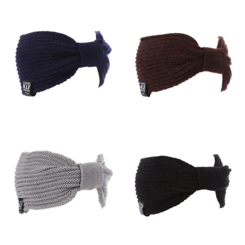 

Woman Winter Hats Wool Solid New Autumn 2019 High Quality Fashion Winter Knitted Hat Female Skullies Beanies