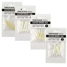 Finecolour EF100/EF101/EF102 двухголовый маркер замена большой косой наконечник маленький круглый наконечник для маркерных ручек поставки