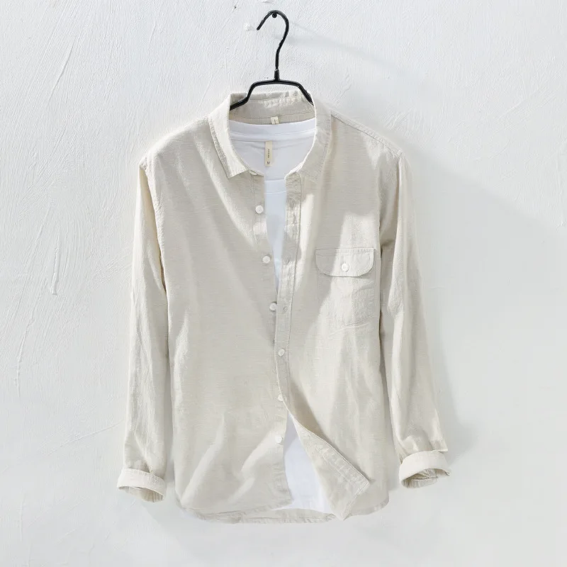 bare leisure linen cotton shirts