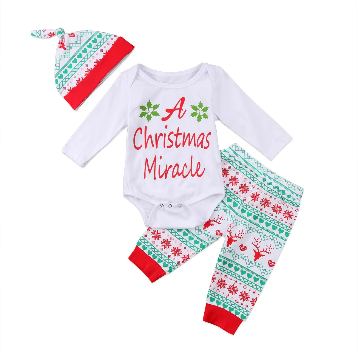 Christmas Baby Clothes Set Lovely Newborn Baby Boys Girls Christmas
