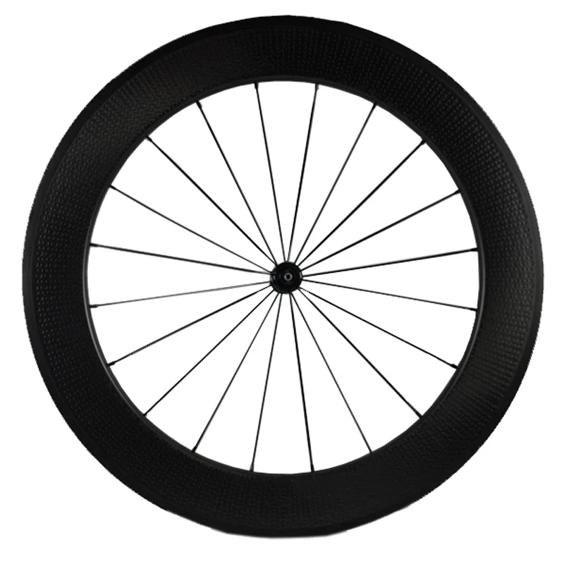 Discount OEM carbon wheels 80mm dimple carbon wheelset 25mm width basalt carbon wheel chinese road bike wheel 4