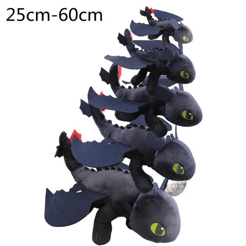 Toothless Night Fury Soft Toy Teddy How to Train Your Dragon Plush Doll