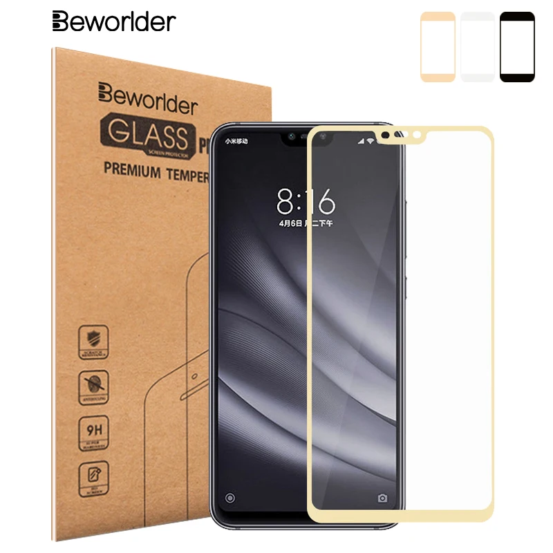 Защитная пленка beworld для Xiaomi mi 8 Lite закаленное стекло 8X полное покрытие экрана
