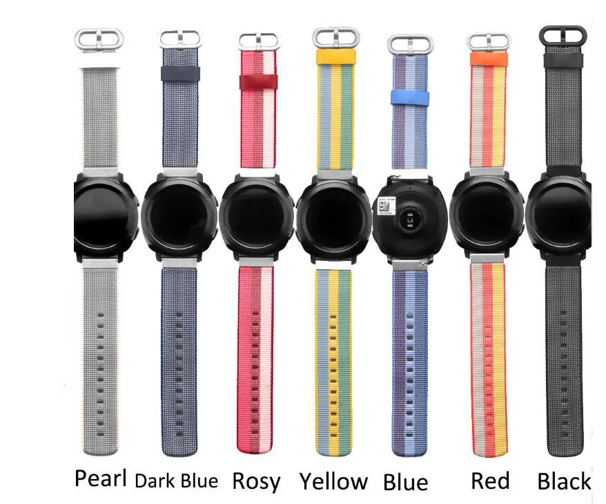 KINGBEIKE 8 Colors 20mm Width Sport Nylon Strap Metal Buckle Watchband For Samsung Gear S2 Band Classic Strap KINGBEIKE 8 Colors 20mm Width Sport Nylon Strap Metal Buckle Watchband For Samsung Gear S2 Band Classic Strap