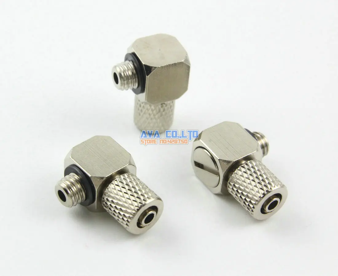 Mangueira de ar Pneumática de Cotovelo M54 mm Encaixe Rápido Mini Conector de Ferro 20 Peças