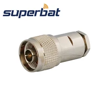 Superbat 10 шт. 50 Ом РЧ коаксиальный разъем N разъем-штекер мужской кабель крепление для коаксиального кабеля LMR300, KSR300