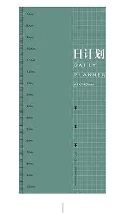 Креативный ежедневник конфетного цвета, ежедневник, мини-блокнот, время, Расписание, план, план, список, заметки, Escolar Papelaria - Цвет: daily planner