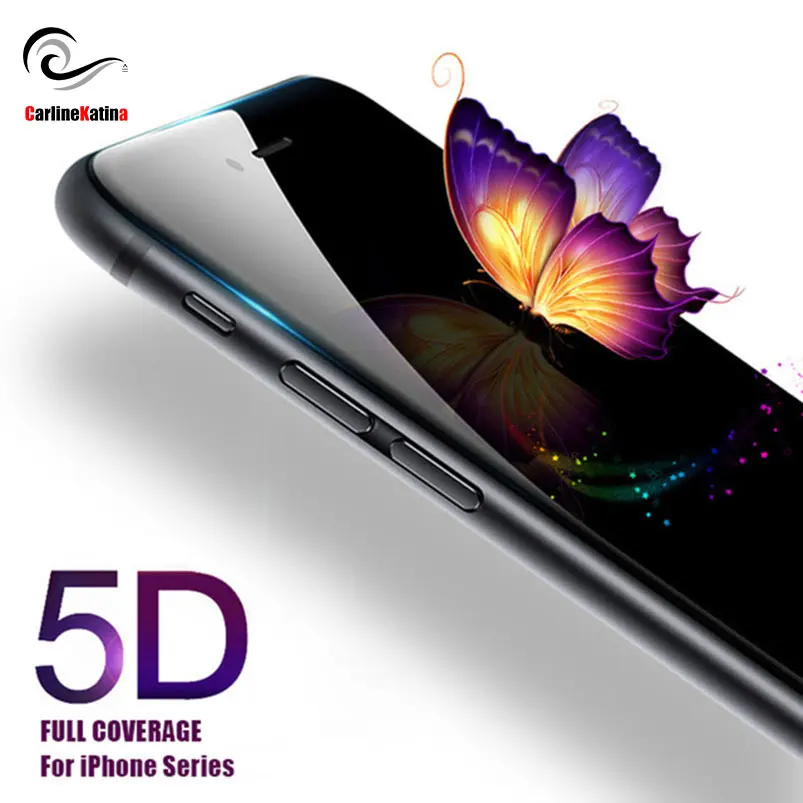 

5D Tempered Glass for iphone XR Xs Max 8 X 7 6 6s plus Screen Protector For iPhone 6 Full Cover Film Curved Edge Case