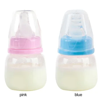 

Nursing Juice Bottle Baby Bottle Mini Hardness Bottle Pink/Blue PP 60ml BPA Free Milk Water Sleep Soft Fruitinfuserbottle