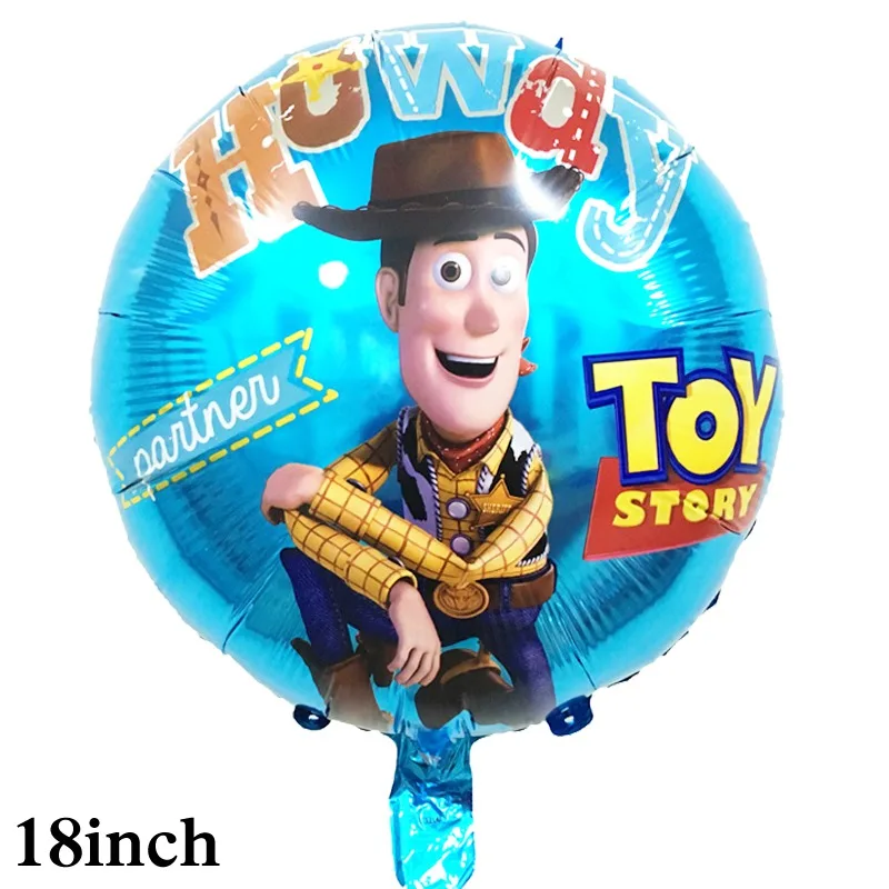 100 шт./лот,, воздушные шары из фольги «Капитан Вуди», 18 дюймов, круглые, стиль, гелиевые шары для детей, вечерние воздушные шары - Цвет: 100pc toy 01