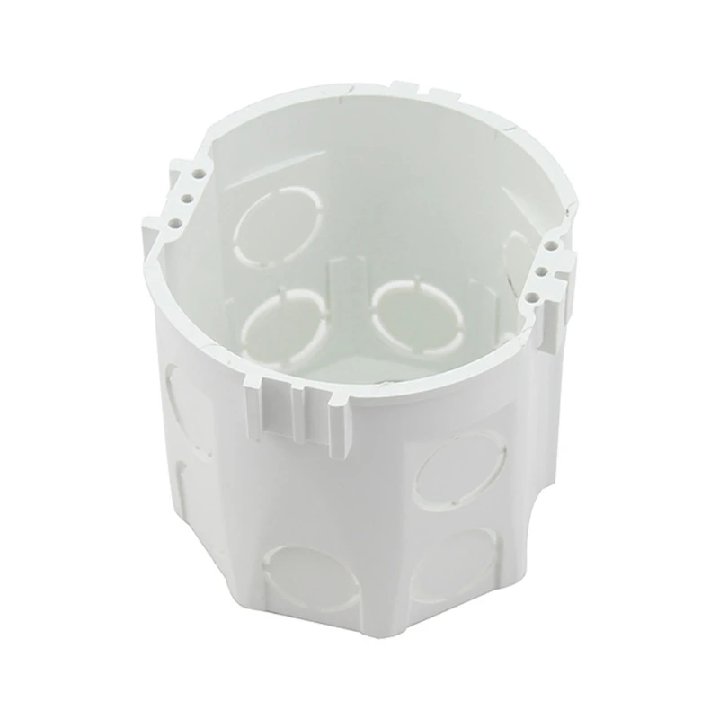 

EU Standard ABS Junction Box Wall Round Mount Cassette For Switch Socket Base