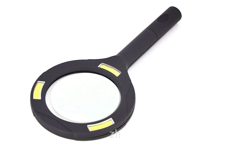 

AIBOULLY 9033 Handheld Magnifier 3X Times With LED Light Outdoor Magnifier Glass Magnifier Reading Lights Repair Tool New Black