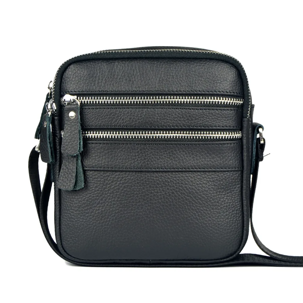 100 guarantee Genuine leather bags messenger bags for men casual male