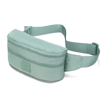 

Men Women Waist Bag Adjustable Belt Large Capacity Waist Pouch with 2 Pockets for Hiking Cycling Running Training Soft Bag