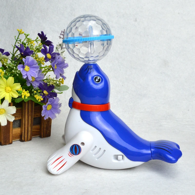 Small Sea Lion With Ball Sing Dance Interactive Toys Electronic Toys For Children Electronic Pet Robot Dog Lol Christmas Gifts