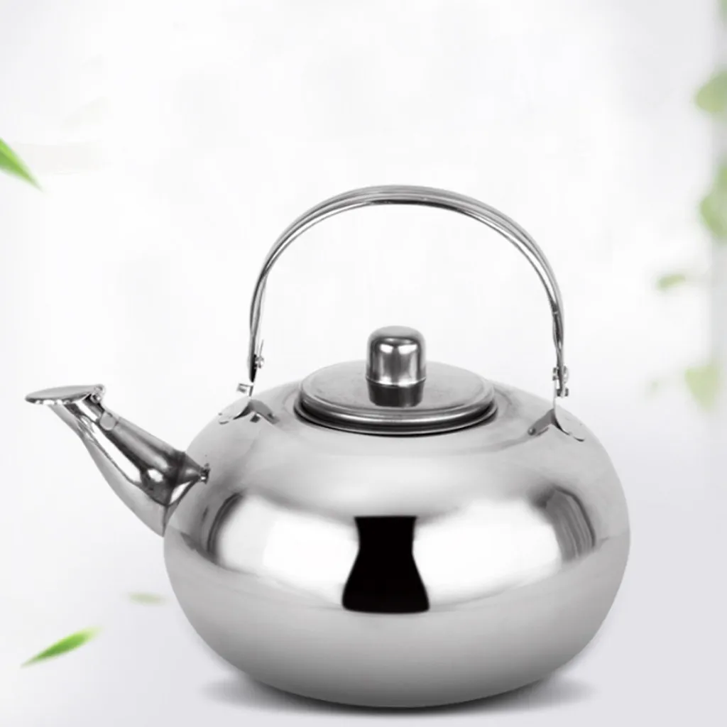 

1p high quality new Tea Pot New Polished Stainless Steel Teapot with Lid Tea Kettle For Home Teapot with Tea Filter #27/4