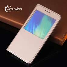 Чехол-раскладушка кожаный чехол для телефона для Samsung Galaxy A3 A5 A7 A 3 5 7 см A310F A510F A710F SM-A310F SM-A510F с прозрачным окном