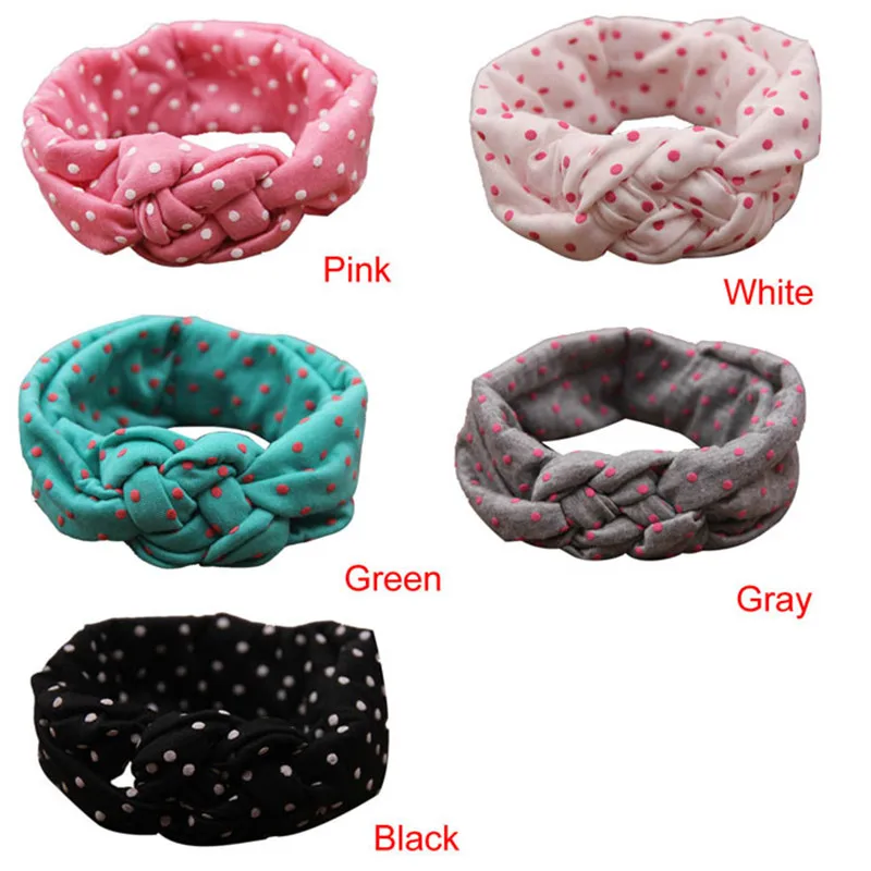 

2017 New Fashion Dot Cross Children Weave Twist Headband Baby Hair Accessories High Qaulity Twist Head Bands Little Hair Dorp