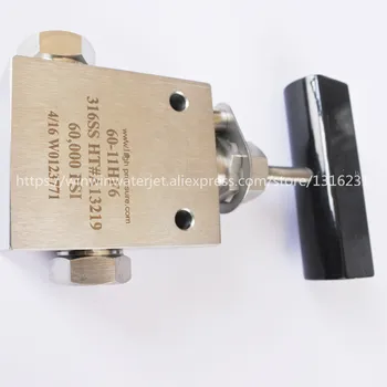 

Waterjet Spare Parts WW10079259 HP Stainless Steel Hand Valve Straight 4100 bar 0.25 Suit for Marble Waterjet Cutter