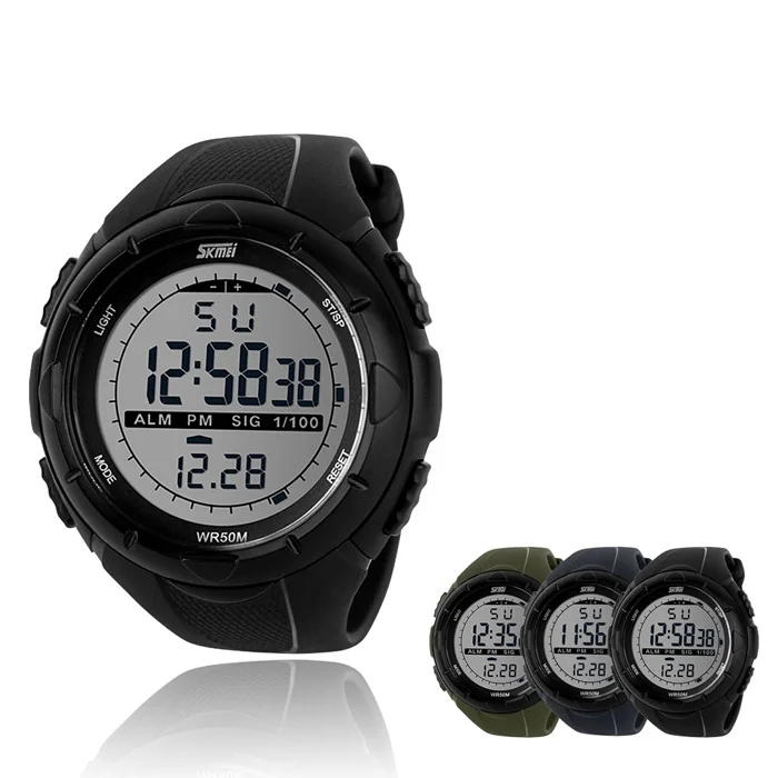 Роскошные высококачественные дизайнерские черные военные мужские светодиодный цифровые часы для дайвинга плавательные часы спортивные наручные часы для мужских и женских часов