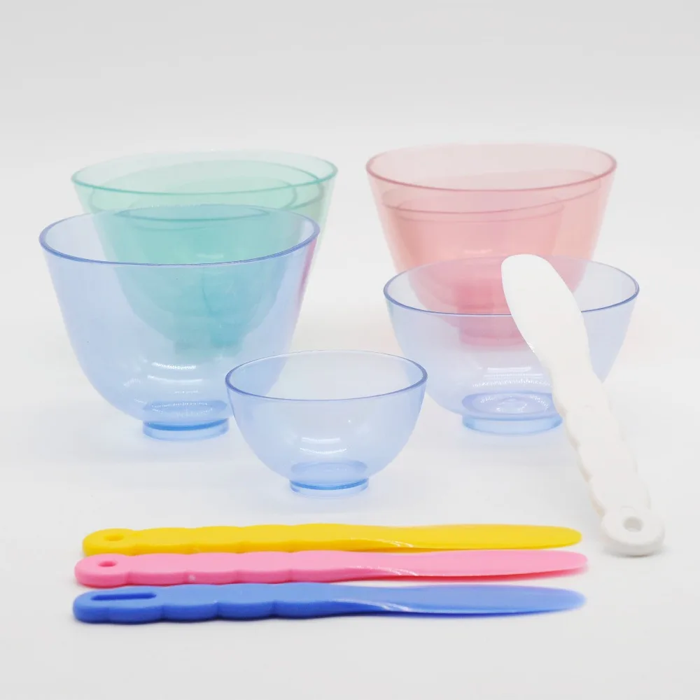 

Dental Lab Rubber Mixing Bowls With Plastic Mixing Spatulas For Dentistry Clinic Supplies