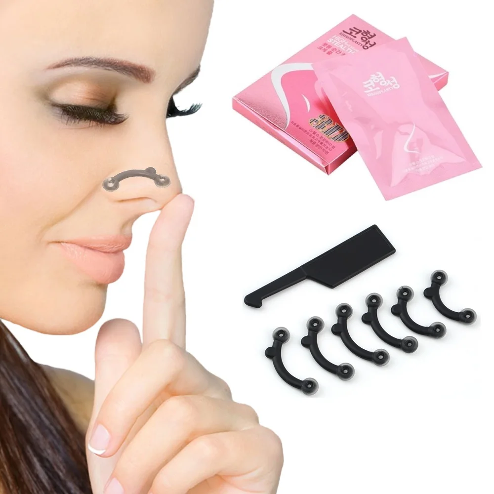 New 6pcs 3 Sizes in 1 Set Secret Nose Up Beauty Tools Lifting Nose