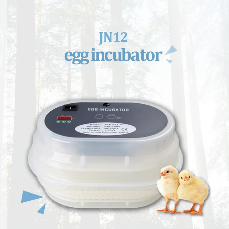 

New 12 Automatic Egg Incubator Digital Clear Egg Turning Temperature Control Farm Hatchery Machine Chicken Egg Hatcher