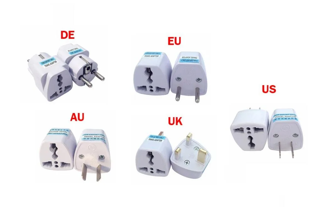Универсальный DE Великобритания США AU ЕС к Великобритании США AU ЕС AC мощность разъем путешествия переходник для зарядного устройства Plug