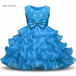 Платье для девочек 2017 Diamond-границы Детские платья Одежда для девочек вечерние платья принцессы Nina платье на день рождения платье на