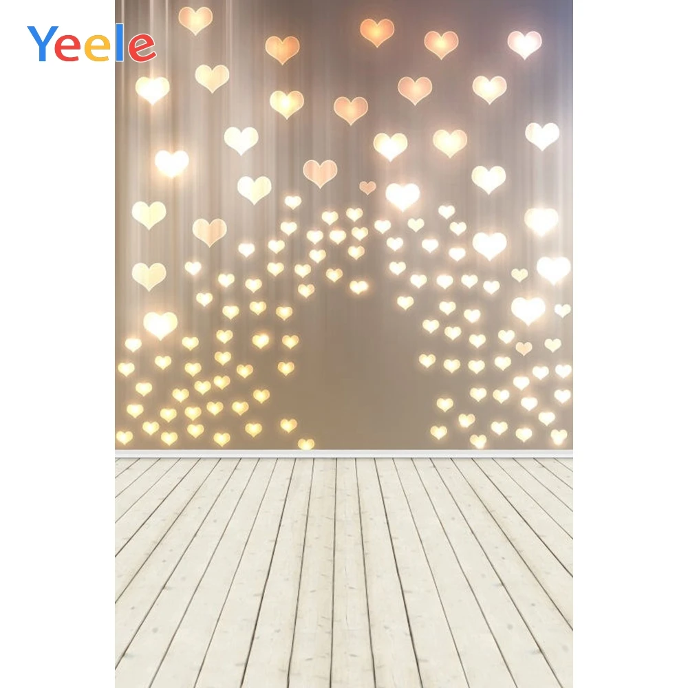 

Yeele Glitter Love Heart Photographic Backgrounds LED Light Baby Kid Newborn Portrait Photography Backdrops For The Photo Studio