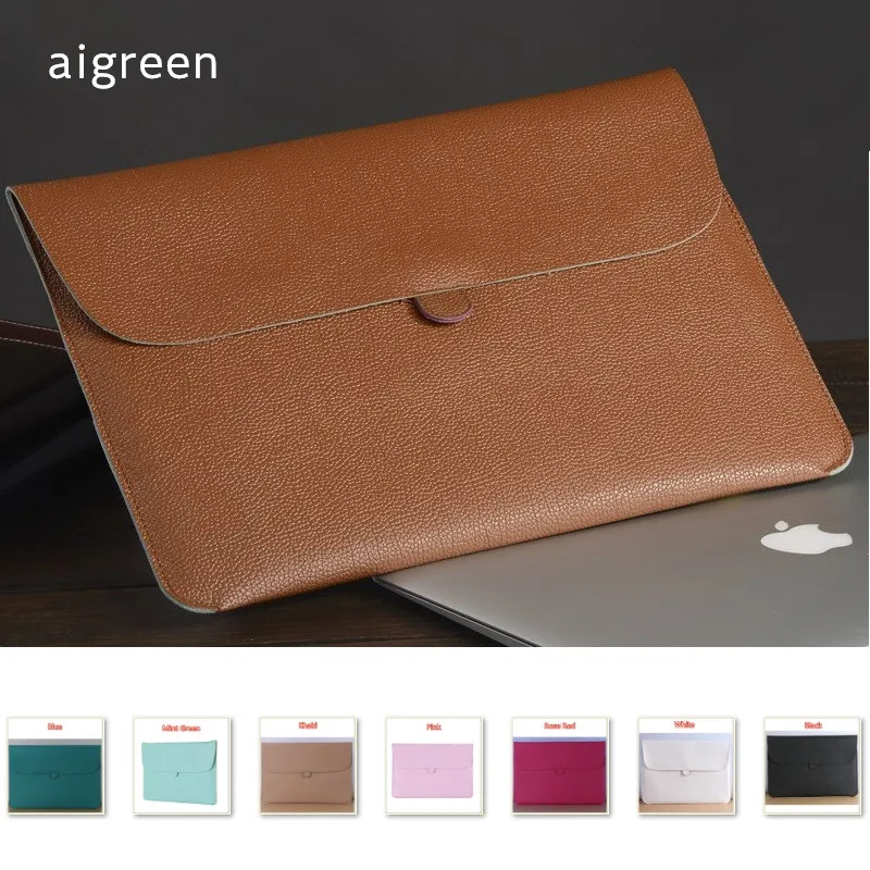

2017 Newest Fashion PU Leather Sleeve Case For Macbook Air 13.3" Retina 13.3", Laptop Bag Pouch, Free Drop Shipping MG02