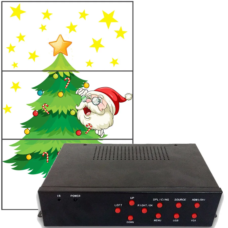 3x1 hdmi video wall processor for led tv video