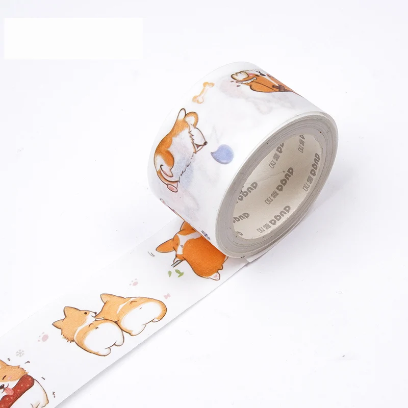 kawaii животных милые Косплей Shiba/кошка/корги/пуделем; лента для декорации Washi DIY планировщик дневник в стиле Скрапбукинг маскирующая лента Escolar