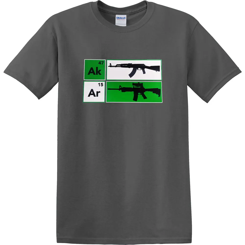 2018 модная Горячая Распродажа AK47 AR15 Riffle футболка для взрослых NRA крутая Защитная