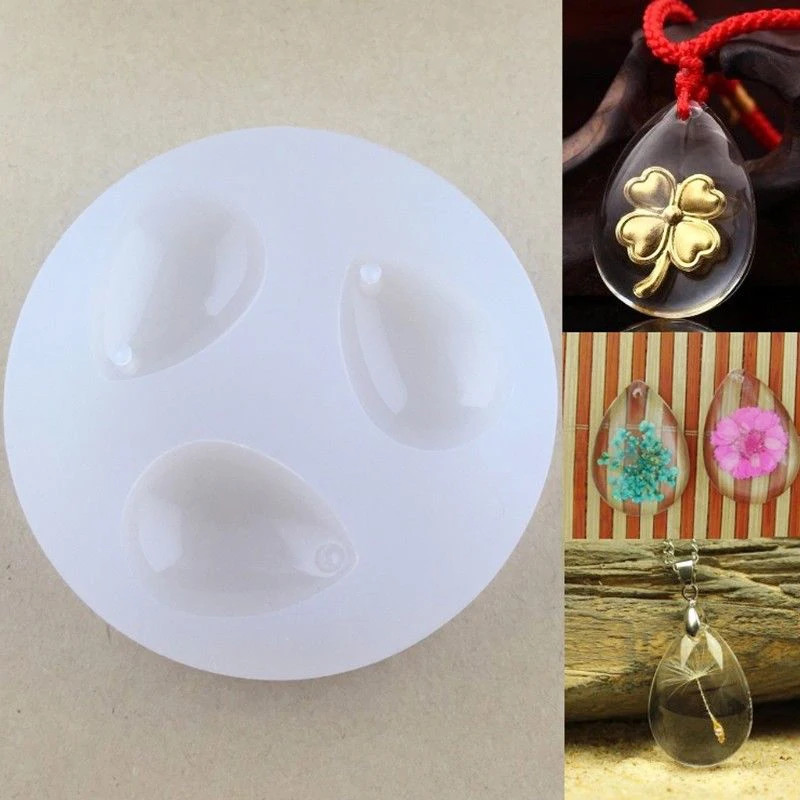 DIY силиконовая подвеска в виде капли воды драгоценный камень литье смолы ремесло