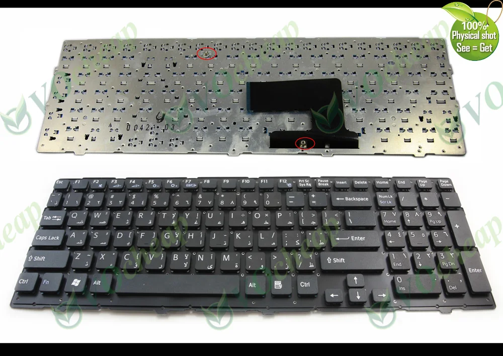 

Новая арабская клавиатура для ноутбука Sony Vaio VPC-EE VPCEE EE Series, черная, без рамки, AR AB версия-V116646a