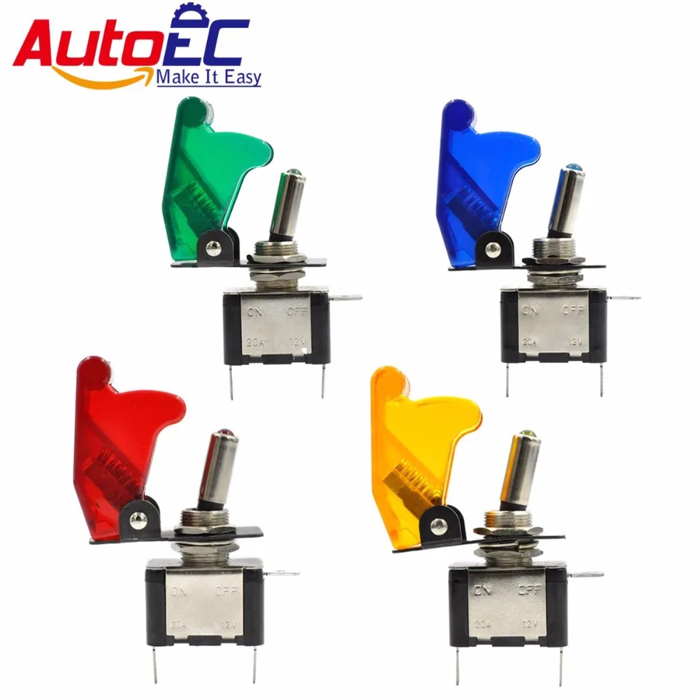 (Ship from US) AutoEC 1X Car Automotive Toggle Switch Button 12V/20A