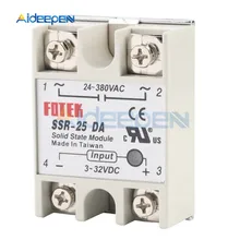 Relais à semi-conducteurs, en fait 3-32V DC à 24-380V AC SSR 10DA 25DA 40DA 50DA