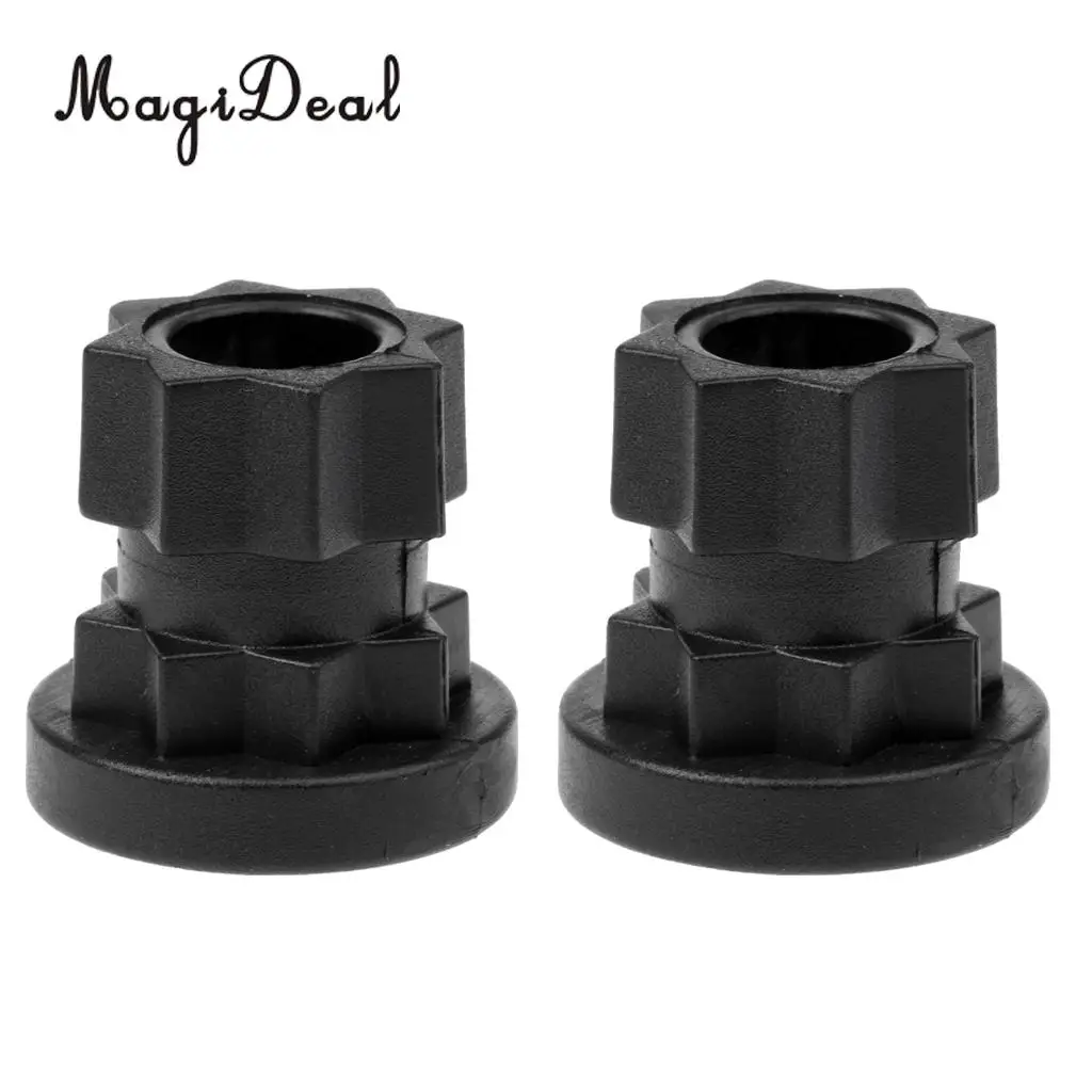 MagiDeal 1 Pair/2Pcs Durable Nylon Kayak Ram Rod Base Mount Track Base Replacement Accessories for Boat Canoe Angler Fishing