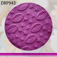 3D прозрачный Fondant(сахарная) тисненая Скалка, тиснением фактурный валик, печенье, инструменты для украшения торта