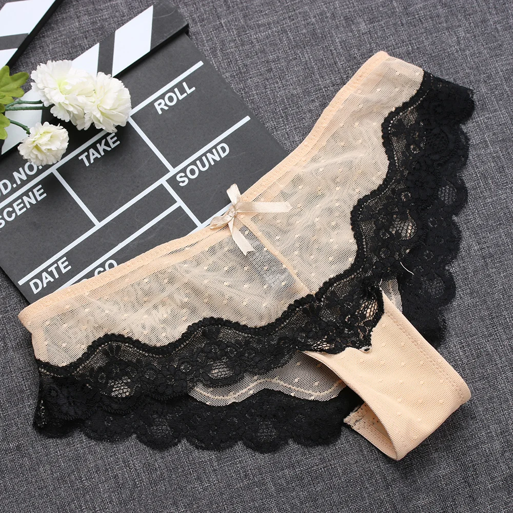 

1PCS Hollow Soft Briefs Ultra Thin Comfortable Breathable Panty Low-Rise Knickers Underwear Lace Panties Lady Summer Sleepwear