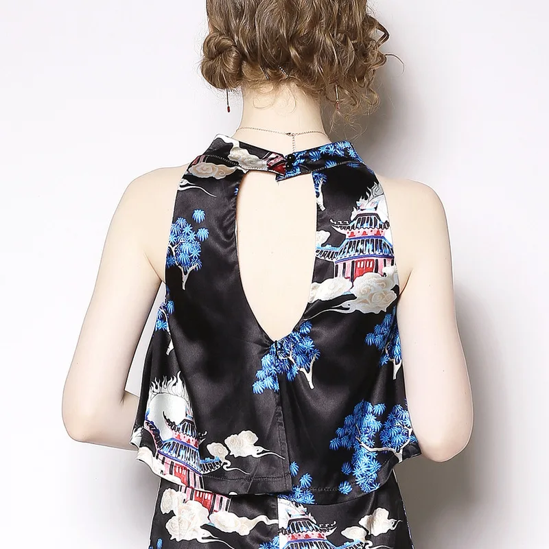 2019 Spring Summer New Fashion Women Jumpsuit Temperament Sleeveless Women Jumpsuit Straight Casual Print Women Jumpsuit 2019 Spring Summer New Fashion Women Jumpsuit Temperament Sleeveless Women Jumpsuit Straight Casual Print Women Jumpsuit