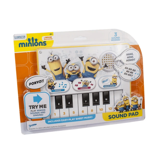 Skyrocket Despicable Me Minions Singing Sound Pad Piano Keyboard Hilarious  Musical 3 Sound Models Baby Toys - Toy Musical Instrument - AliExpress