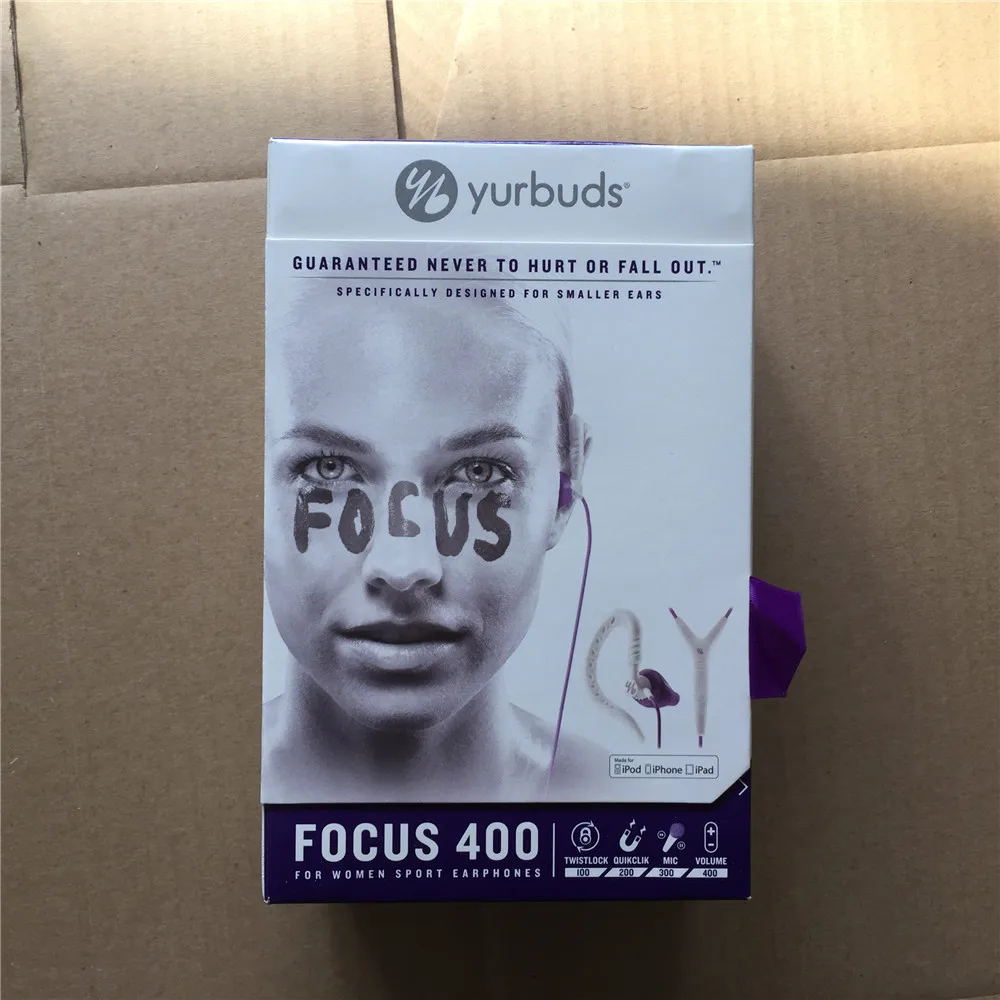 Yurbuds Focus 400 спортивные наушники для бега водонепроницаемые для женщин спортивные наушники для iPhone Mic и объем