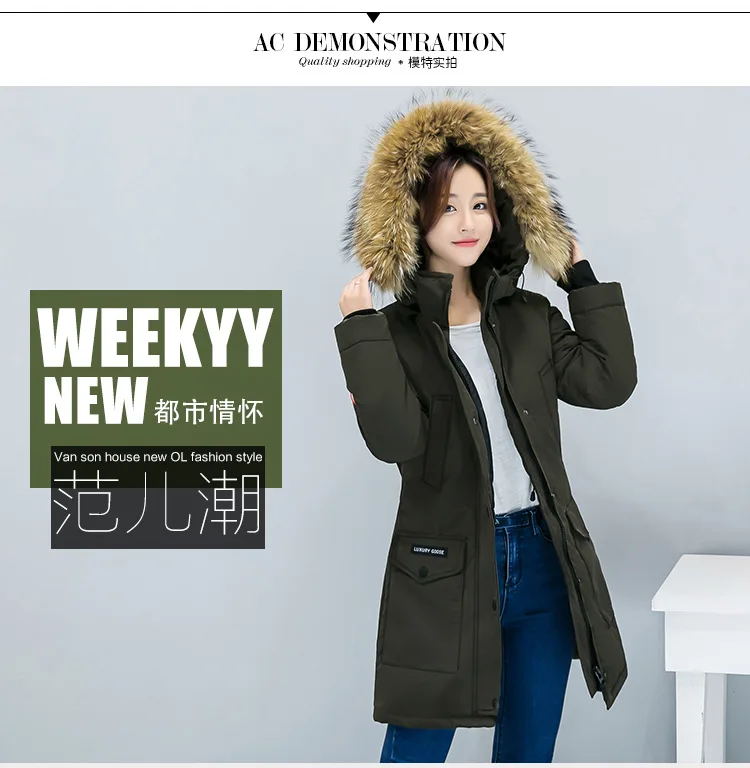 New winter cotton jacket female hooded women's long big yards thickening parkas manufacturer wholesale HS7373