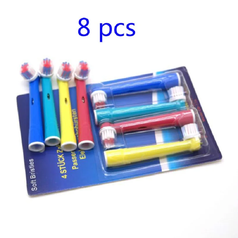 

8 PCS SB-17A toothbrush replacement for braun oral b electric toothbrush heads vitality soft bristles precision clean 3d white