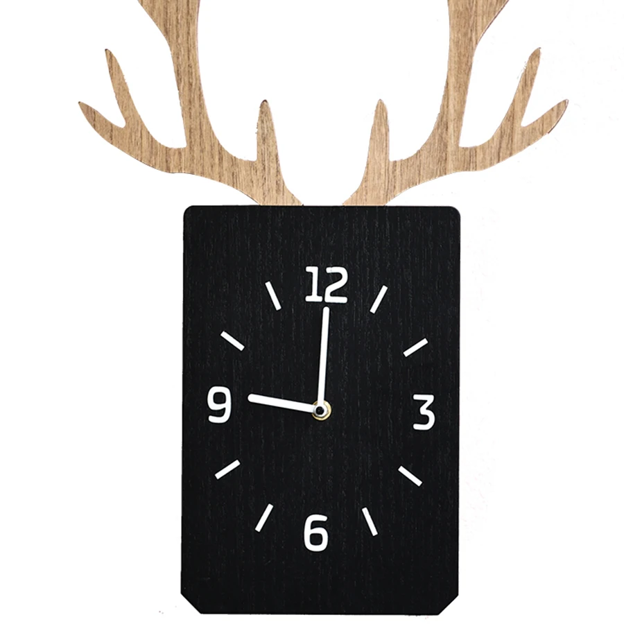 Decorative Creativity Ins Modern Design Vintage Wall Clock Living Room Kitchen Silent Wood Clock Wall Watches Home Decor 50Q004