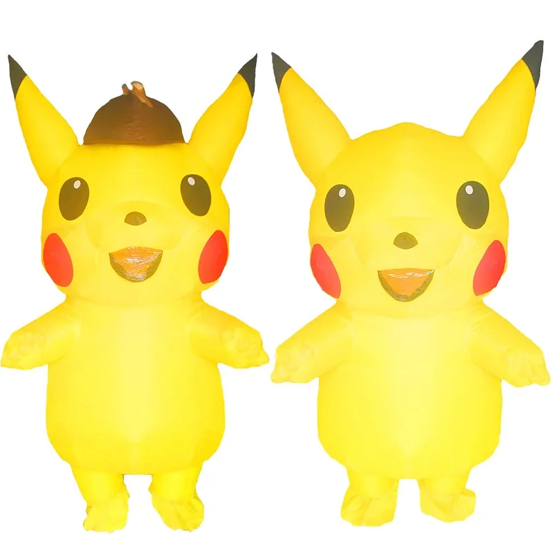 

Adults Kids Inflatable Pikachu Costume for Halloween Party Carnival Cosplay Game Pokemon Birthday Mascot Outfit