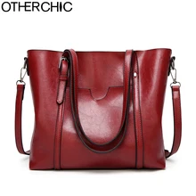 OTHERCHIC Moda Mujer Bolsos de Hombro para Las Mujeres Bolsas de Cera de Petróleo Bolsa de Mensajero de La Vendimia Bolsos de Las Mujeres Crossbody 7N05-02